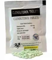 Clenbuterol HCL 40 ( British Dragon, original) 100 таб - 40мкг\таб